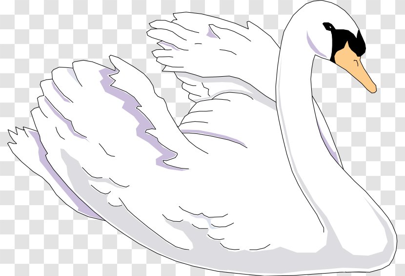 Black Swan Clip Art - Thumbnail Transparent PNG