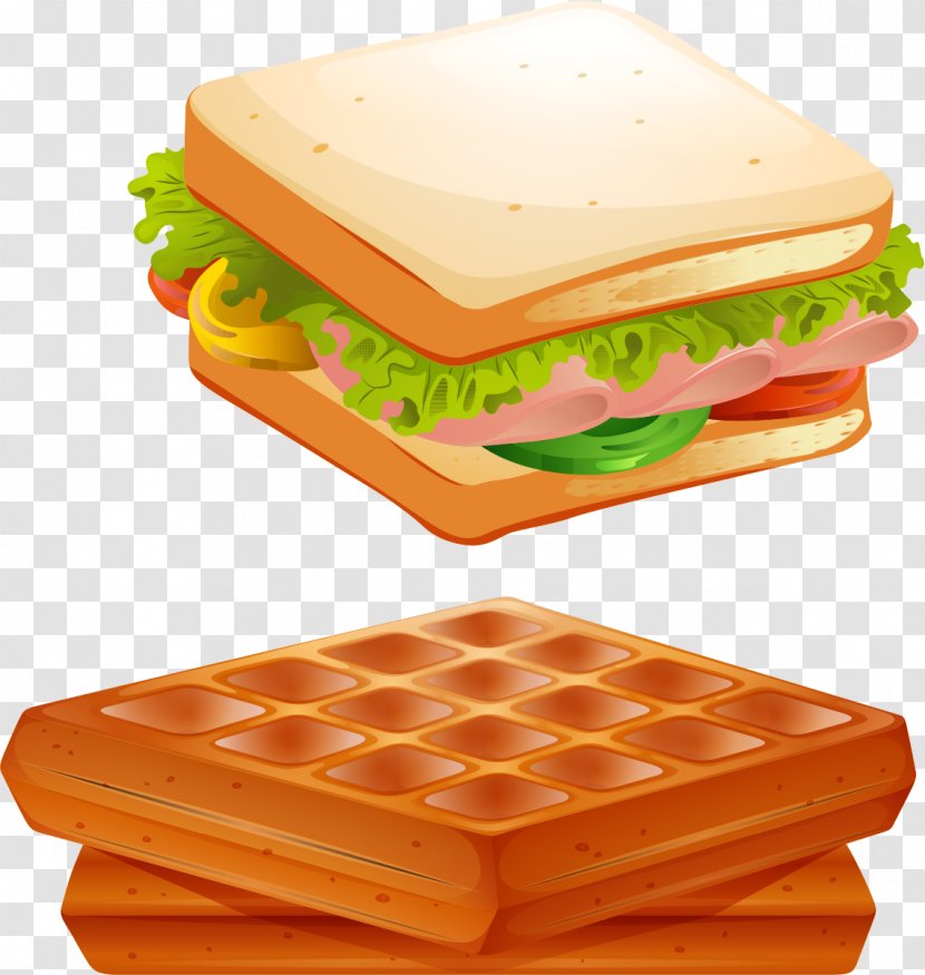 Hamburger Sausage Bacon Breakfast Fast Food - Burger Transparent PNG