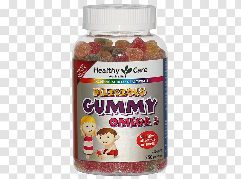 Gummi Candy Gummy Bear Fudge Fish Oil Omega-3 Fatty Acids - Nutritious And Delicious Transparent PNG