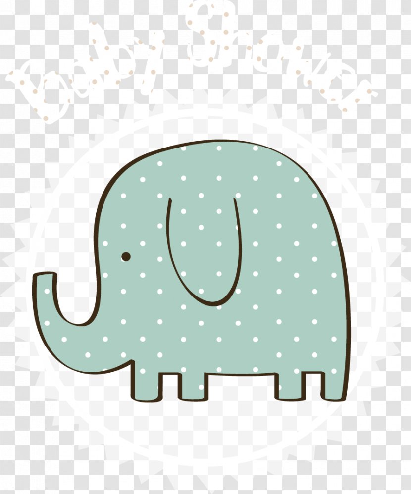 Elephant Euclidean Vector - Megabyte - Cute Tag Transparent PNG