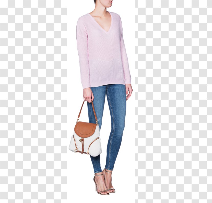 Jeans Shoulder Sleeve Shoe - Joint - Fashion Female Model Transparent PNG