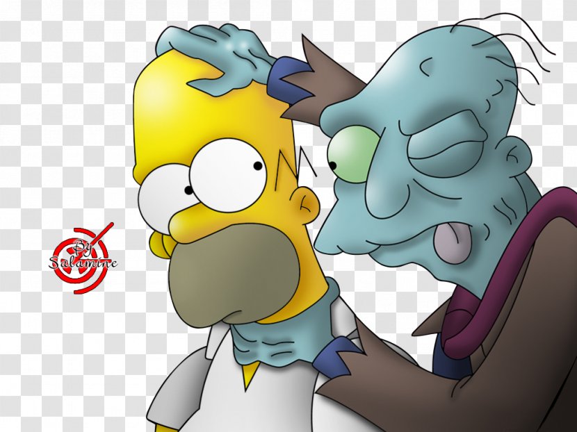 Homer Simpson Treehouse Of Horror Animator Drawing - Tree - Los Simpsons Transparent PNG
