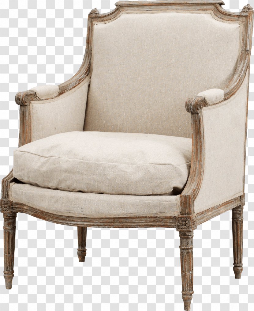 White Armchair Image - Wing Chair - Office Desk Chairs Transparent PNG