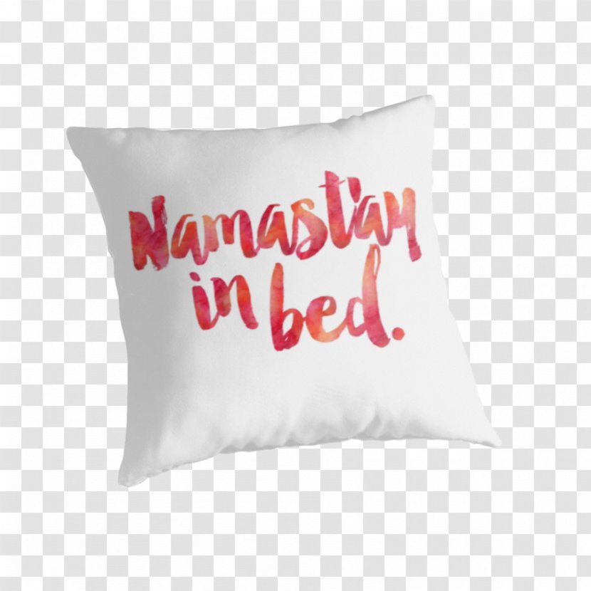 Throw Pillows Cushion Bed Textile - Namaste - Pillow Transparent PNG