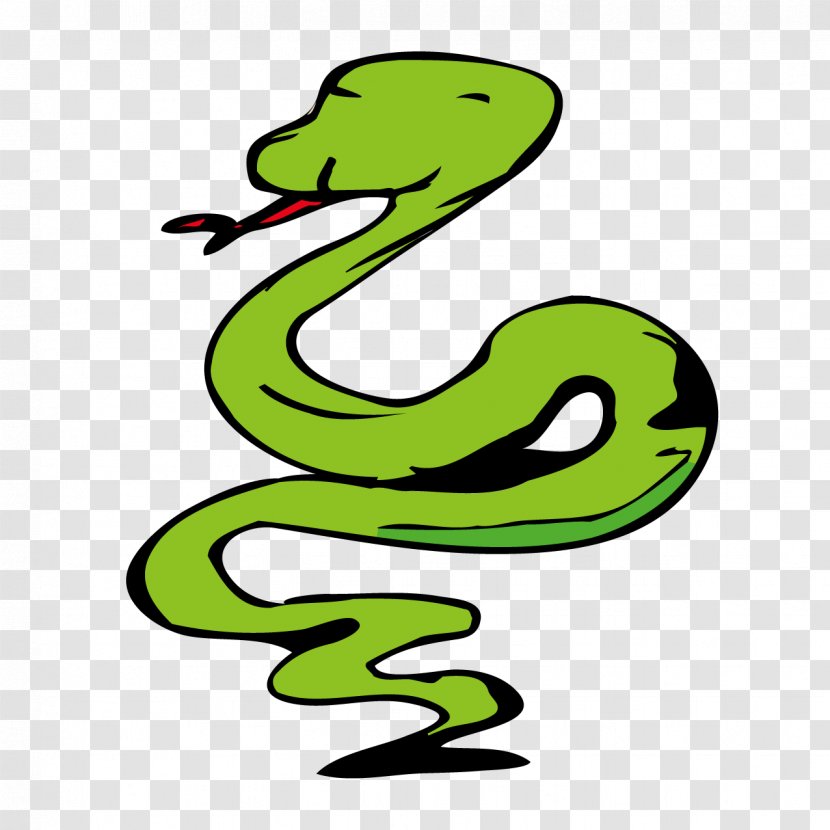 Snake Cartoon - Comics - Green Transparent PNG