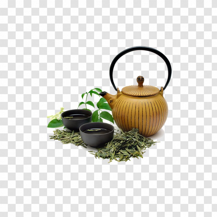 Green Tea Ice Cream Coffee Matcha - Black - Teapot Transparent PNG