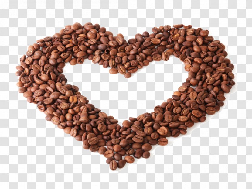 Coffee Bean Roasting - Peach Heart Shaped Beans Transparent PNG