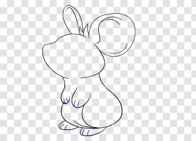 Drawing Mickey Mouse Minnie How To Draw A Line Art - Flower - Separate Lines Transparent PNG