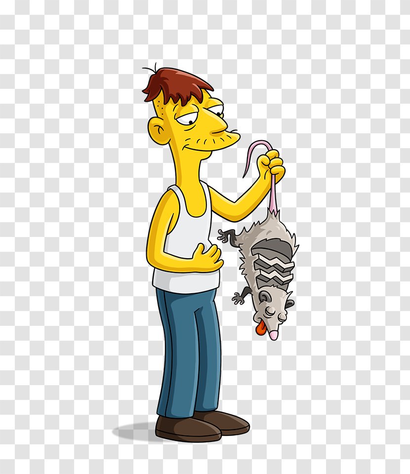 Cletus Spuckler Groundskeeper Willie Snake Jailbird Mayor Quimby Ralph Wiggum - Vertebrate - The Simpsons Movie Transparent PNG