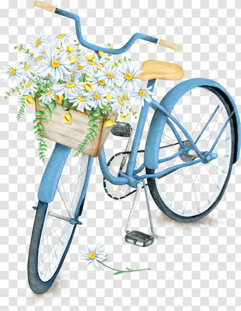Watercolor Painting Bicycle Stock Illustration Vector Graphics - Royaltyfree Transparent PNG