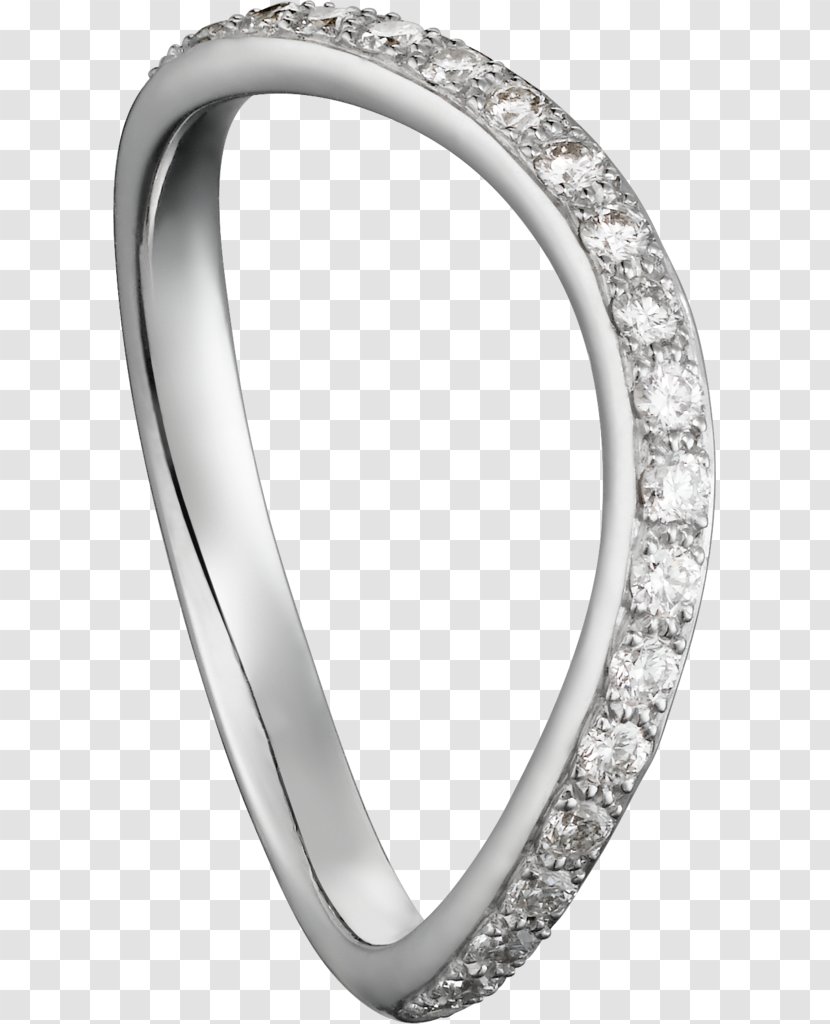 Wedding Ring Silver Body Jewellery - Diamond Transparent PNG