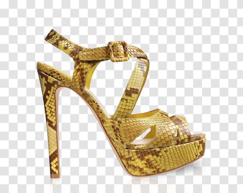 High-heeled Shoe Sandal Metal - Footwear Transparent PNG