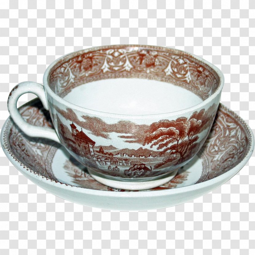 Coffee Cup Saucer Porcelain - Dinnerware Set Transparent PNG