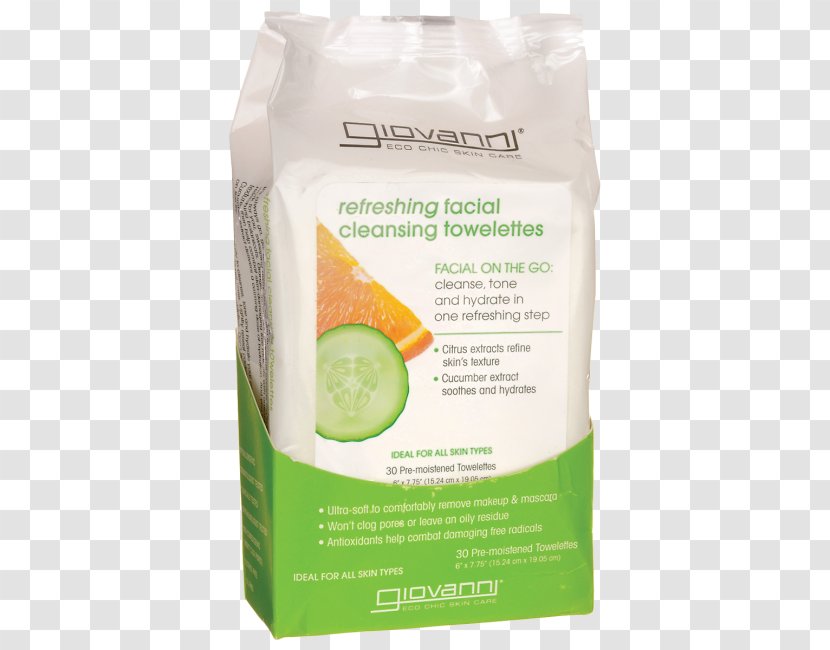 Giovanni Hair Care Products Refreshing Citrus & Cucumber Cleansing Towelettes - Cleanser - 30 Citric Acid CleanserTea Tree Mouthwash Target Transparent PNG