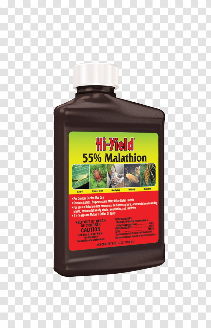 Insecticide Malathion Herbicide Sticker Label - Ornamentals Transparent PNG