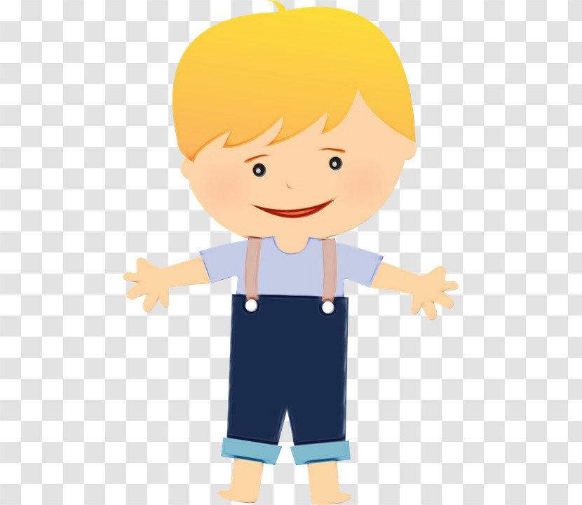 Cartoon Male Child Gesture Transparent PNG