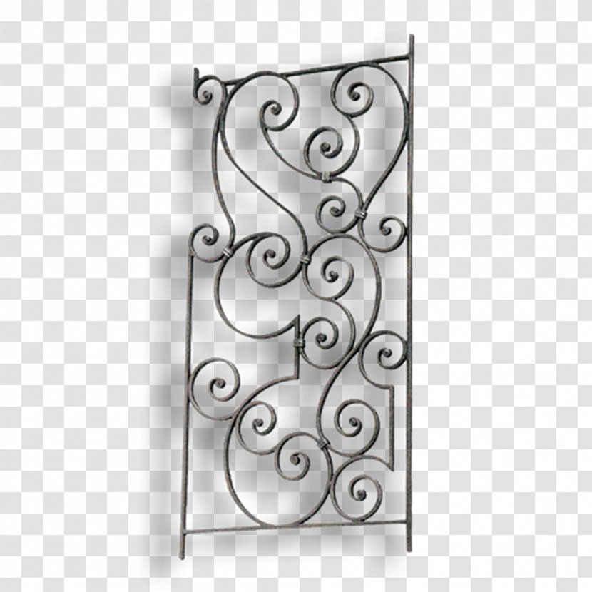 Rectangle Material White Font - Metal - Wrought Iron Gate Transparent PNG