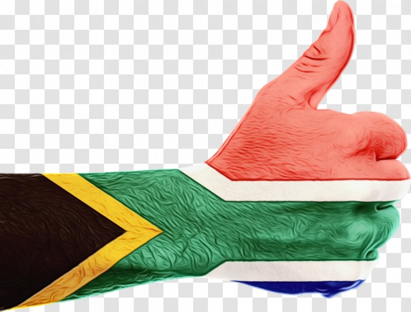 Flag Cartoon - Of South Africa - Personal Protective Equipment Wrist Transparent PNG