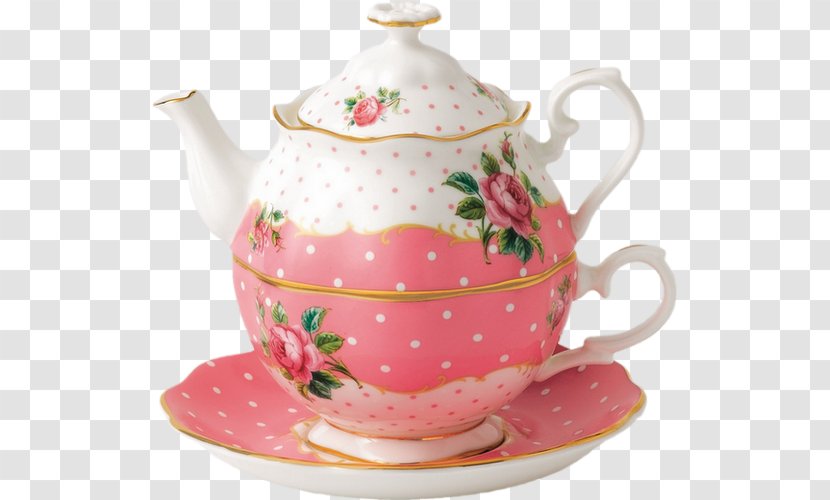 Tea Set ロイヤルアルバート Amazon.com Old Country Roses - Tableware - Saucer Transparent PNG