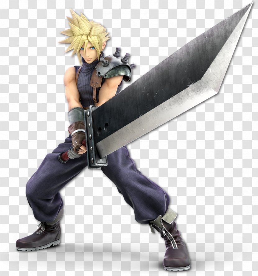 Super Smash Bros.™ Ultimate Cloud Strife Bros. For Nintendo 3DS And Wii U Switch Luigi - Sword Transparent PNG