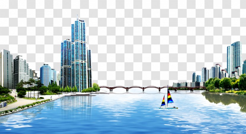 Microsoft Lumia 650 Case - Swimming Pool - Building River Bridge Background Material Transparent PNG