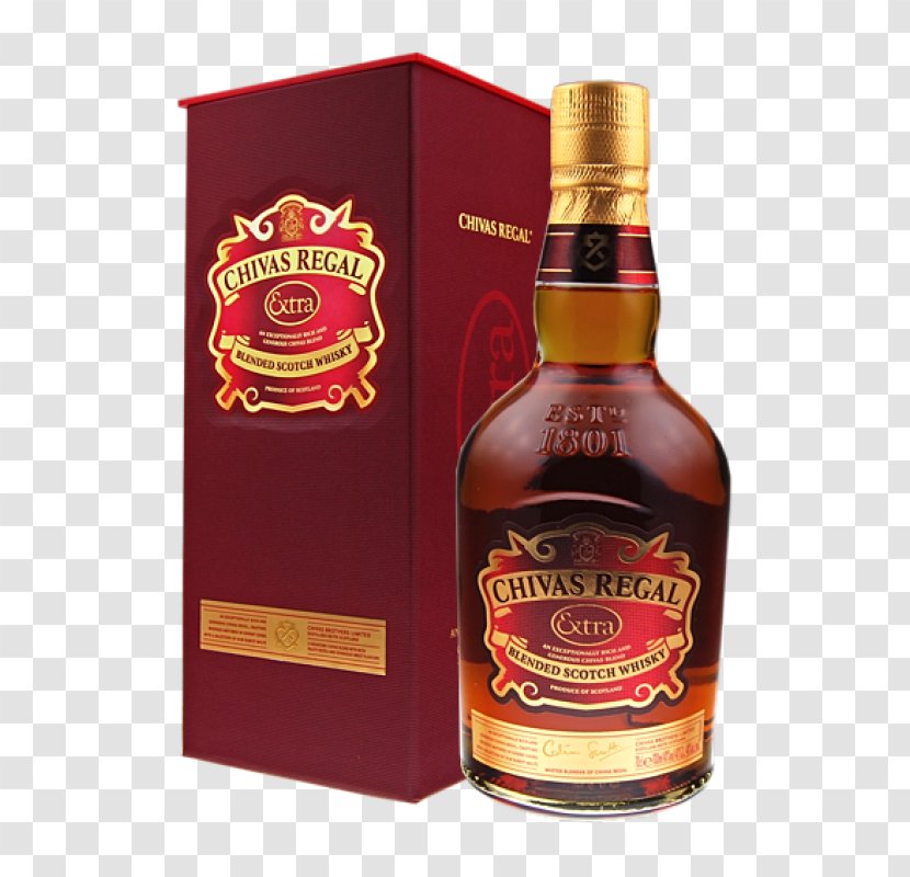 Chivas Regal Blended Whiskey Liqueur Scotch Whisky - Bottle - Weinhandel Transparent PNG