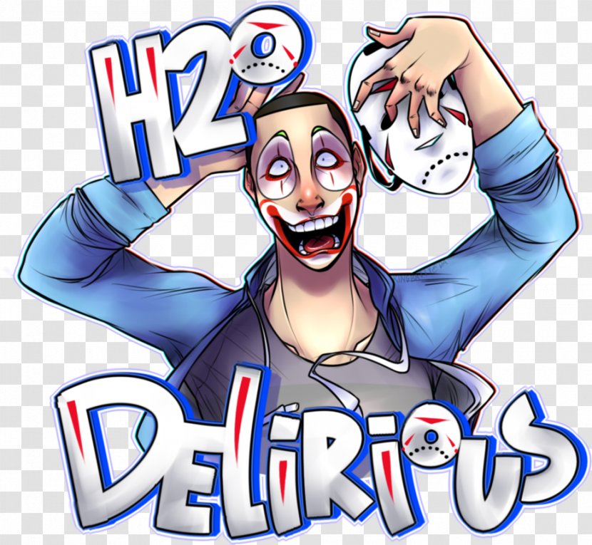 H2O Delirious T-shirt Clothing Male YouTuber - H2o Transparent PNG