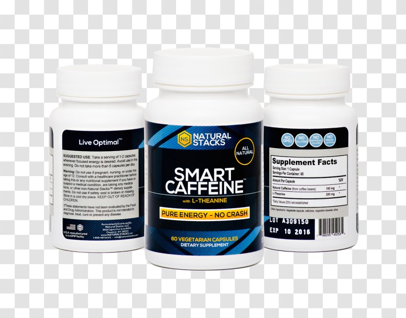 Dietary Supplement Caffeine Theanine Health Nootropic Transparent PNG