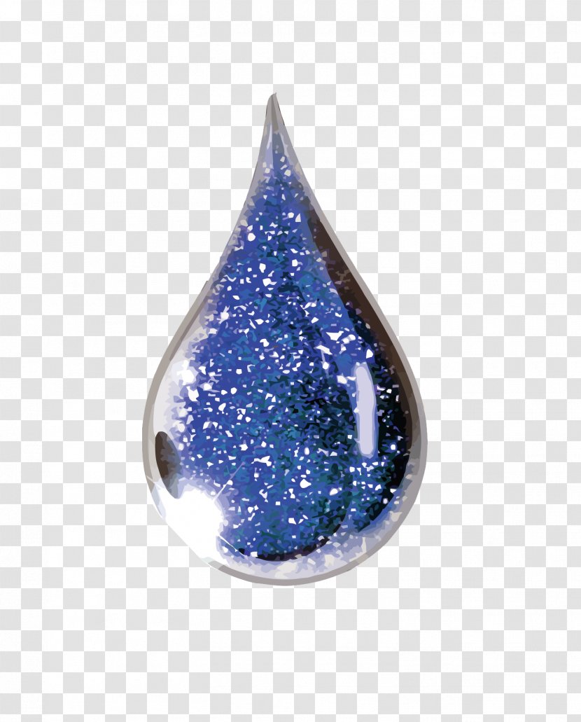 Blue Drop Water - Beautiful Droplets Transparent PNG