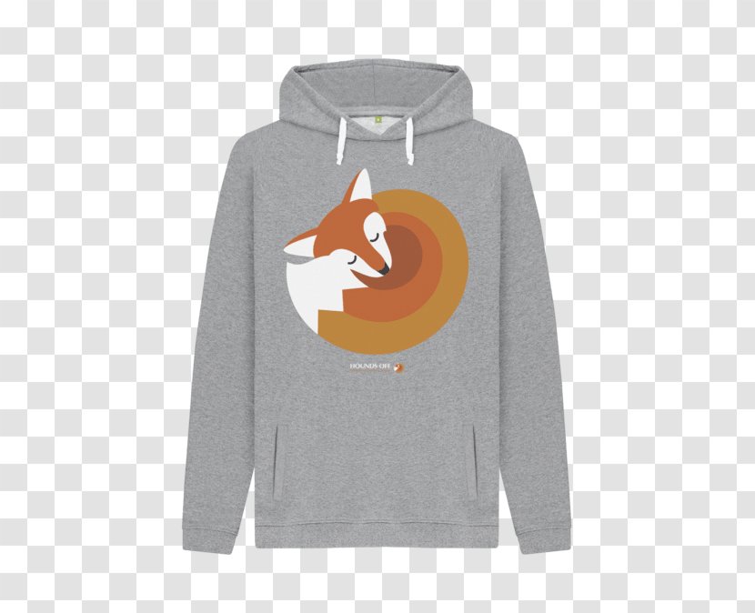 Hoodie T-shirt Organic Cotton Sweater Sleeve - T Shirt - Fox Sleeping Transparent PNG