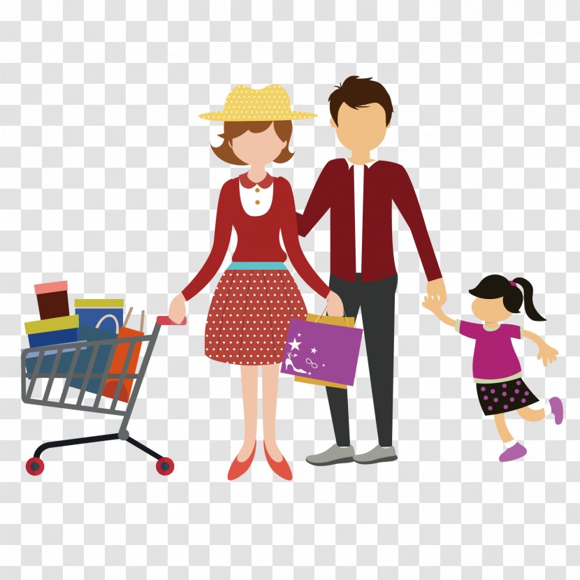 Shopping Cart Family Clip Art - Flower - For A Transparent PNG