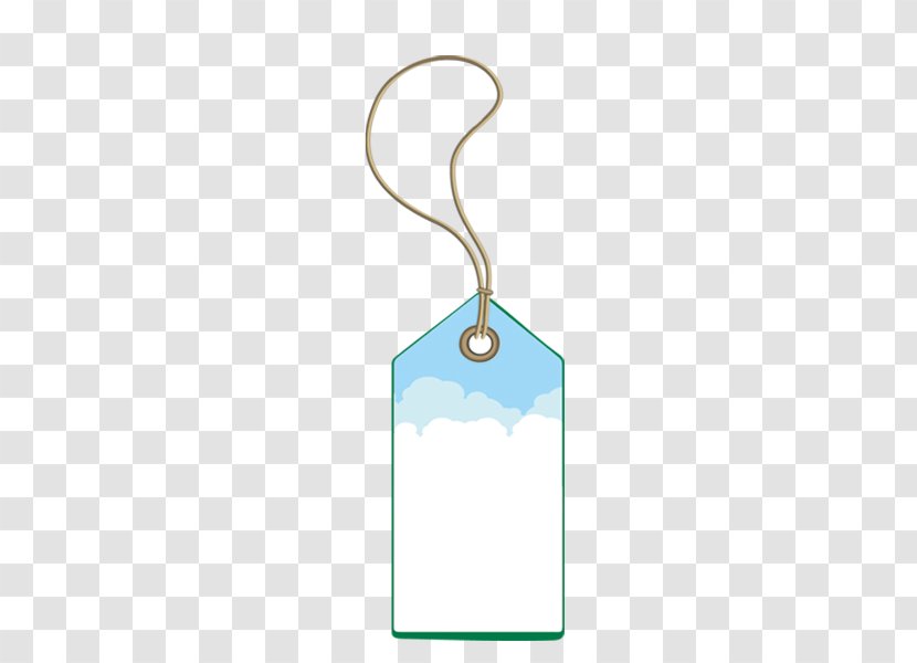 Blue Sales Promotion - Brand - Hand-painted Hanging Tag Transparent PNG