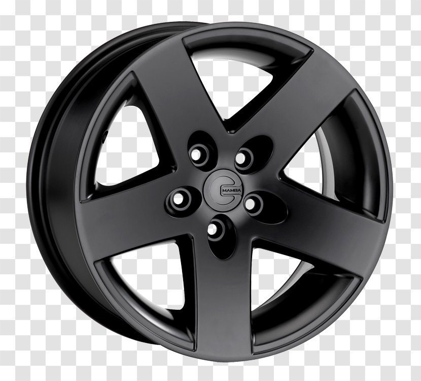 Alloy Wheel Spoke Hubcap Rim - Black - Mamba Transparent PNG