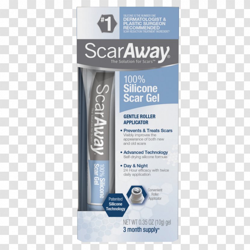 ScarAway Scar Repair Gel Silicone Sheets Kelo-cote Advanced Formula - Cosmetics Transparent PNG