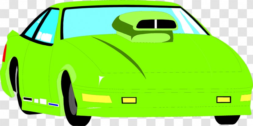 Sports Car Auto Racing Clip Art - Compact - Green Cliparts Transparent PNG