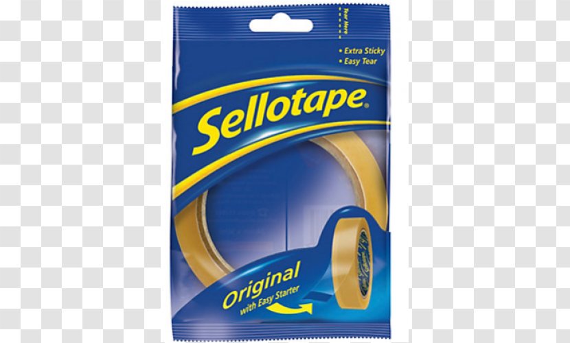 Adhesive Tape Sellotape Office Supplies Box-sealing - Yellow - Cellotape Transparent PNG
