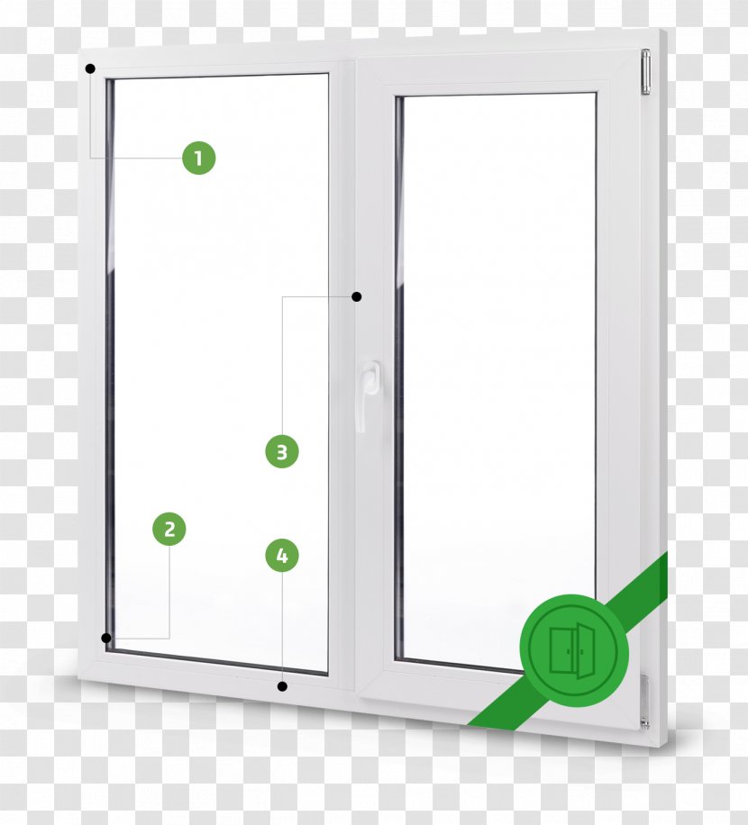 Window Angle - Green Transparent PNG