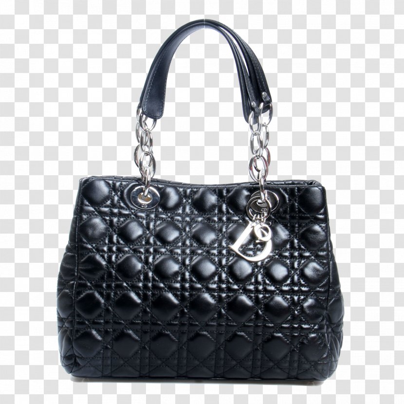Tote Bag Christian Dior SE Handbag Leather - Fashion Accessory - Black Laptop Diana Package Transparent PNG