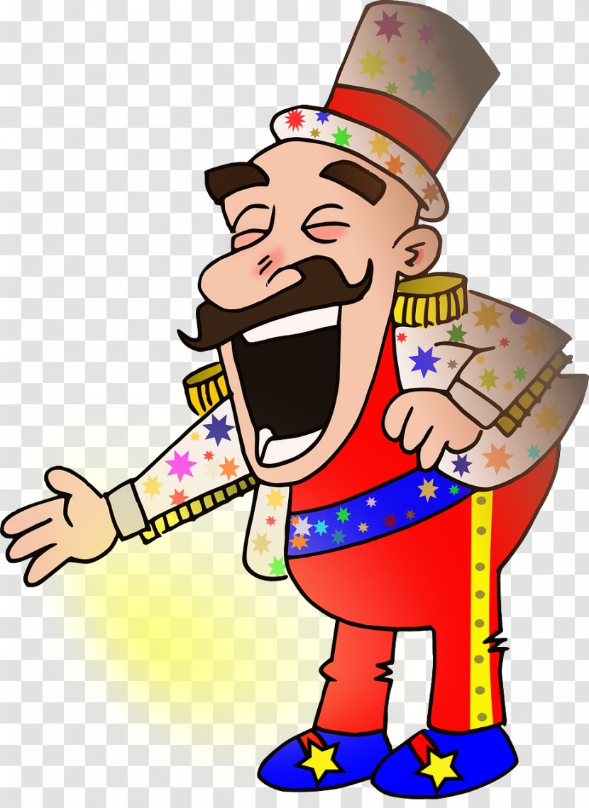 Circus Cartoon Ringmaster Clip Art - Royaltyfree - People Transparent PNG
