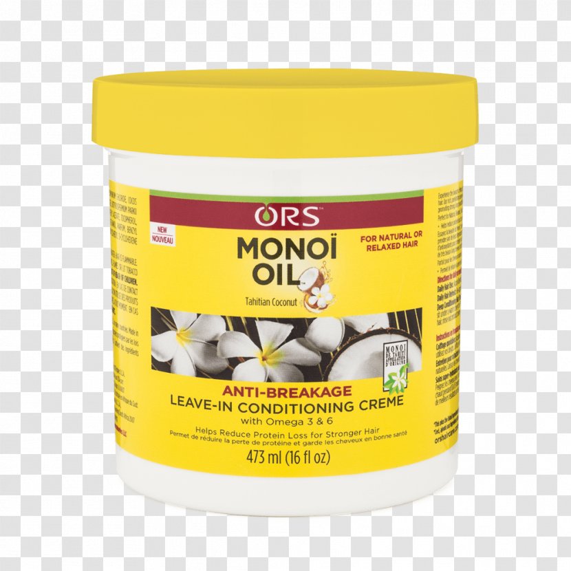 ORS Monoi Oil Anti-Breakage Leave-In Conditioning Creme Hair Care Cantu Shea Butter Repair Cream Transparent PNG