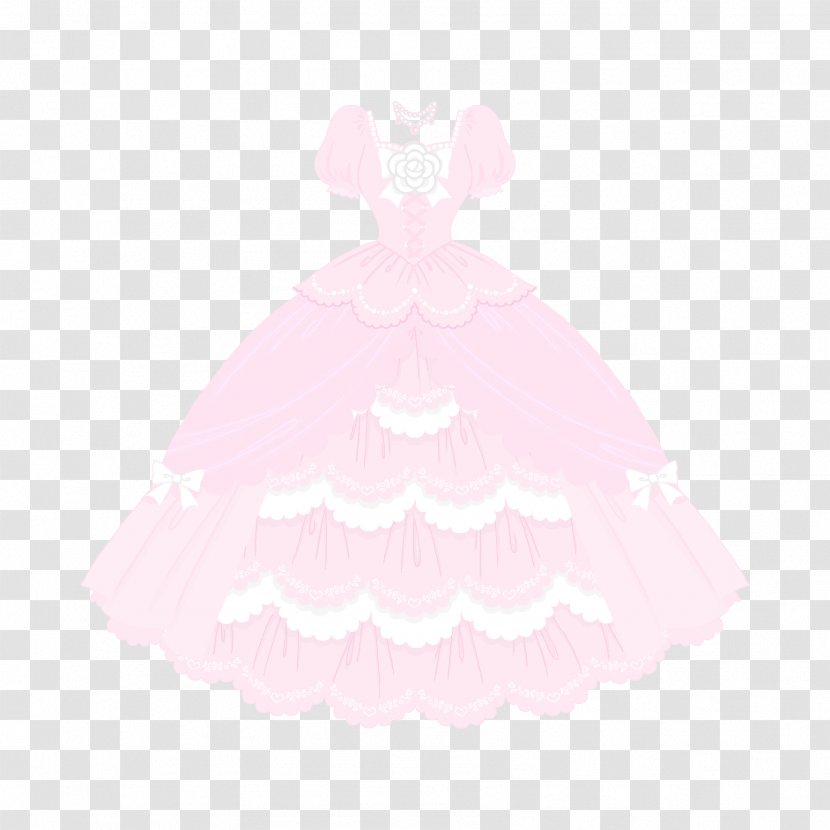 Gown Pink M - White - Petit Trianon Transparent PNG