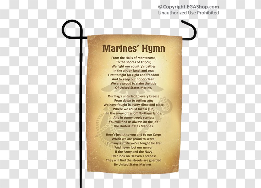 Marines' Hymn United States Marine Corps Rifleman's Creed Martial Arts Program - Recruit Training - Military Transparent PNG