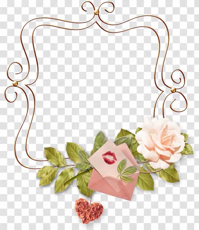 Picture Frames Garden Roses Clip Art - Floral Design - Sweet Transparent PNG