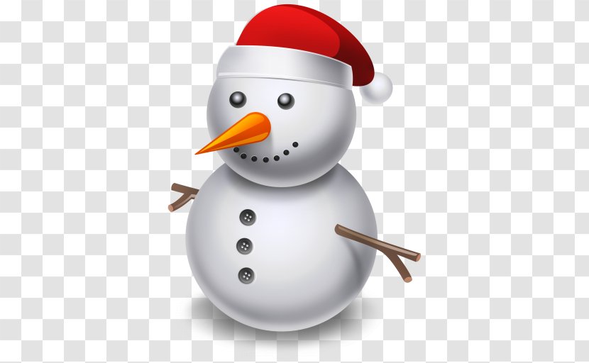 Santa Claus Christmas Snowman Hat Icon - Cartoon Transparent PNG