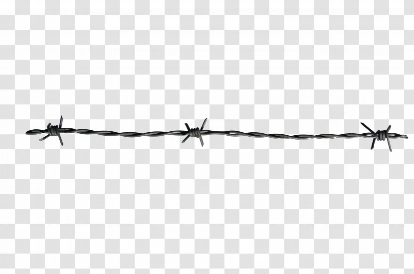 Black Barbed Wire White Pattern - Barbwire Transparent Images Transparent PNG