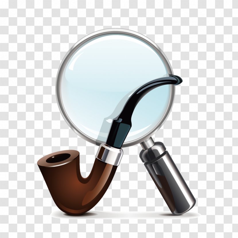 Tobacco Pipe Loupe Stock Photography Royalty-free - Drawing - Vector Magnifying Glass And Transparent PNG