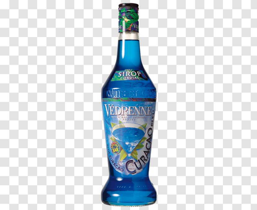 Liqueur Syrup Blue Curacao Cocktail Amaretto - Glass Bottle - Of Plum Transparent PNG