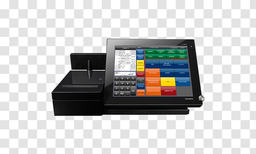 Cash Register Kassensystem Blagajna Casio Point Of Sale - Retail Transparent PNG
