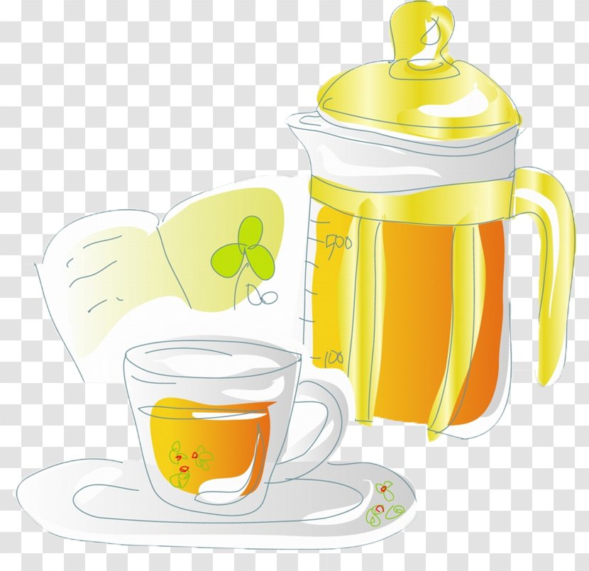 Flowering Tea Illustration - Serveware - Drinks Kettle Cup Transparent PNG