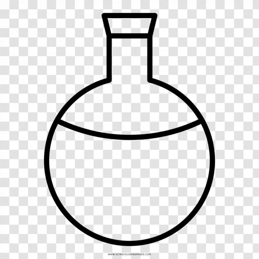 Round-bottom Flask Laboratory Flasks Drawing Coloring Book Balão De Fundo Chato - Halloween Transparent PNG